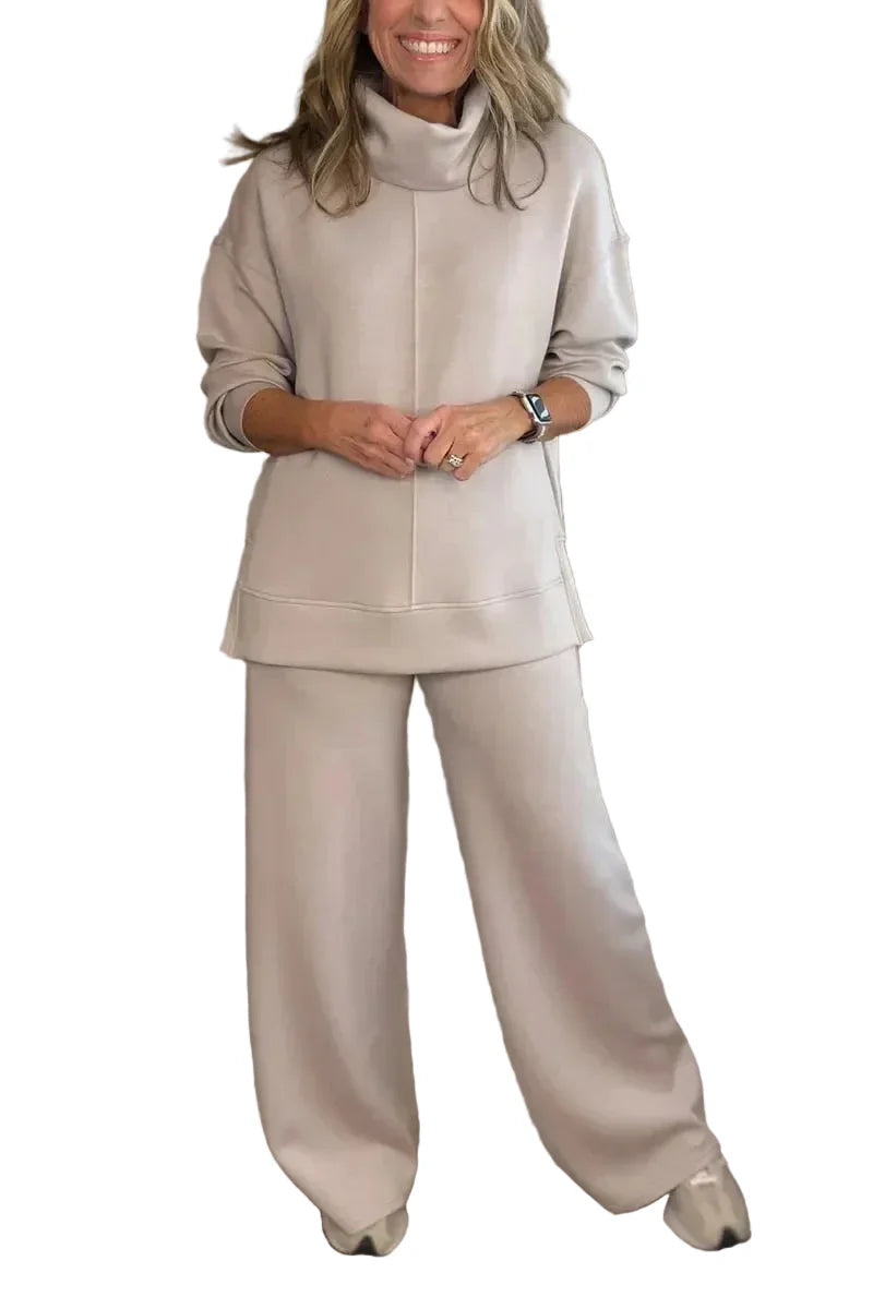 Misa - THALIA COZY TWO-PIECE TURTLENECK TRAVEL SET