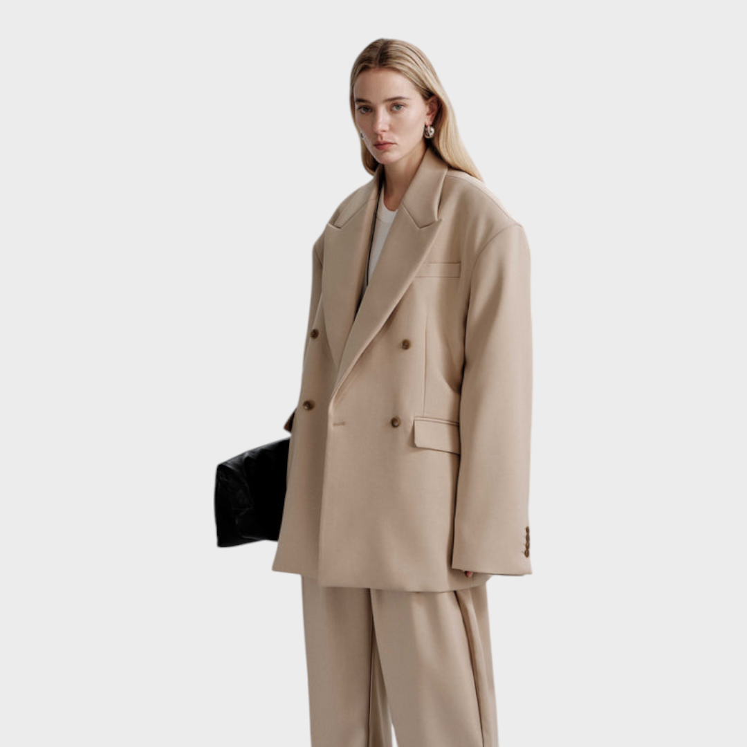 Belen | Oversized Frame Blazer - Khaki