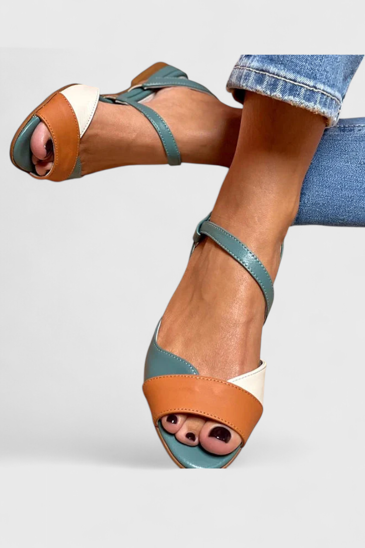 Juralina Elegant ankle strap sandals with soft sole