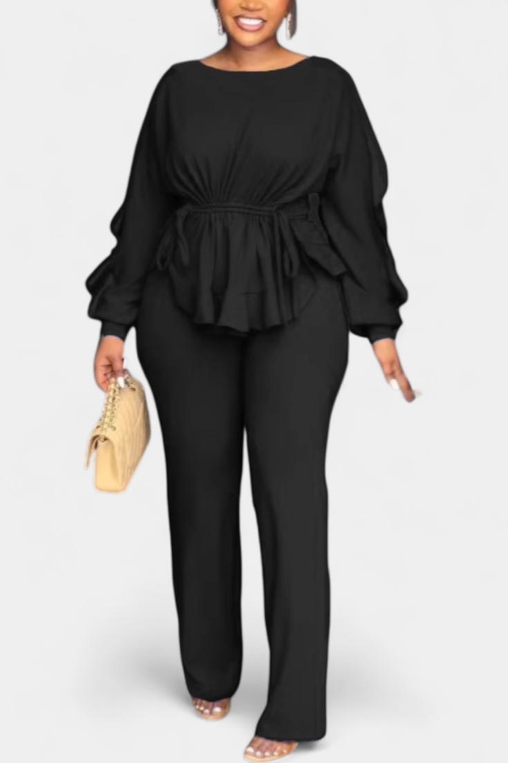 Charmed 2-Piece Set with Ruffles and Drawstring