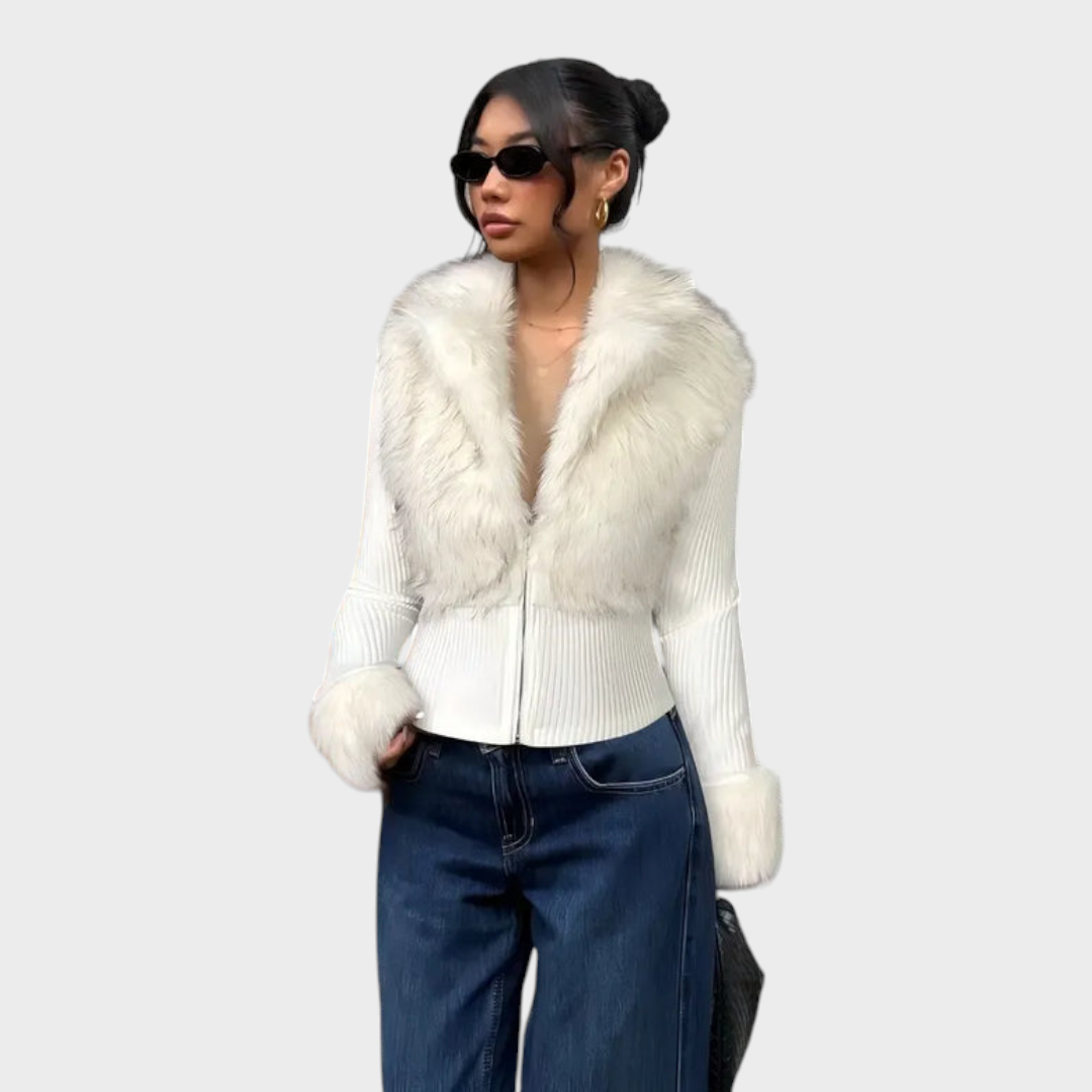 Froxelle | Shiny Faux Fur Coat