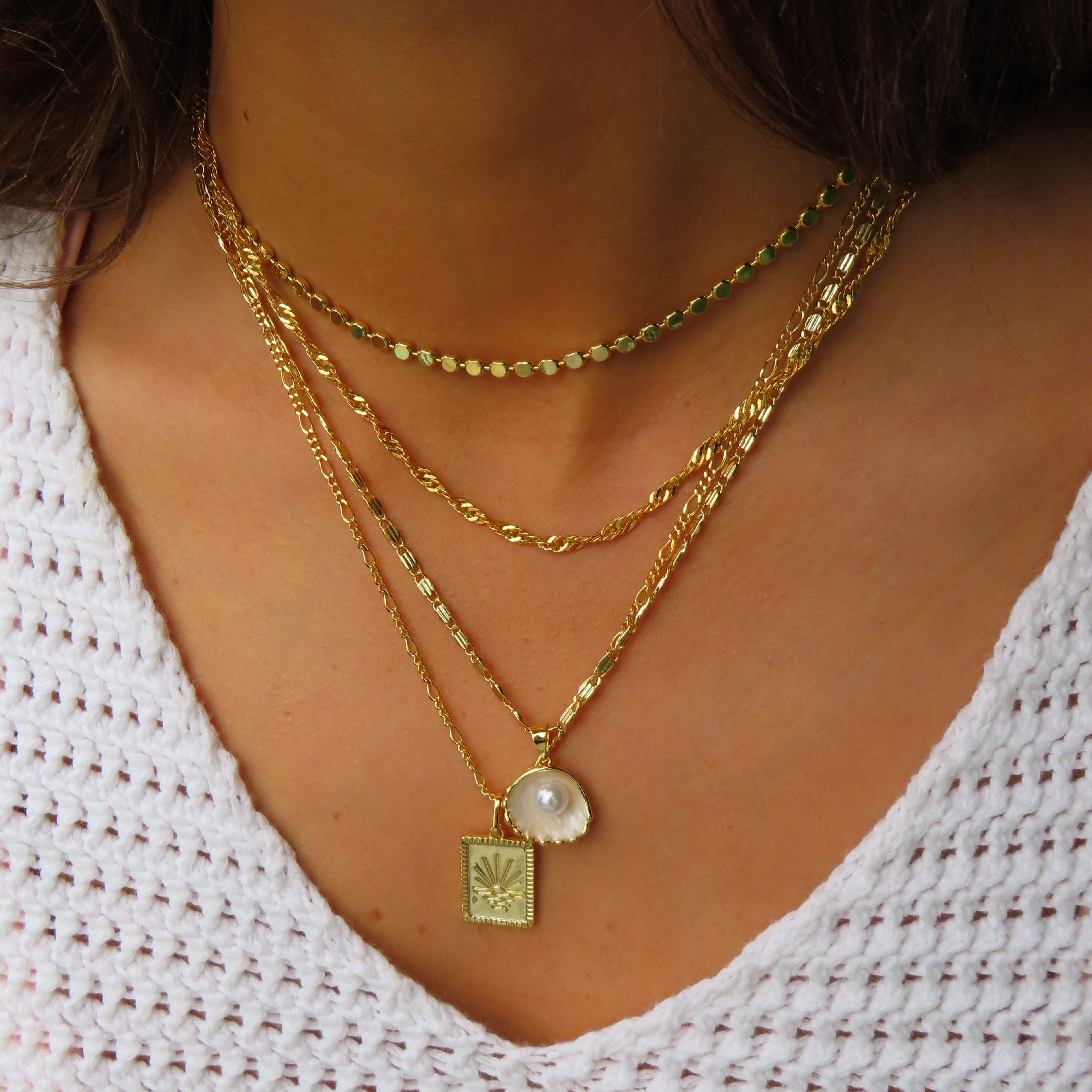 Shell Pattern Necklace