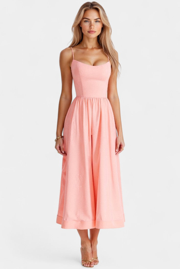 Marvelle Sleeveless Airy Midi Dress