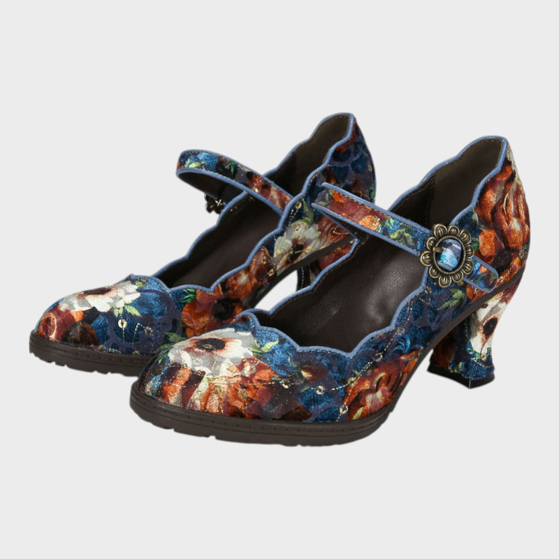 Rosemary | Retro Handmade Embroidered Heels