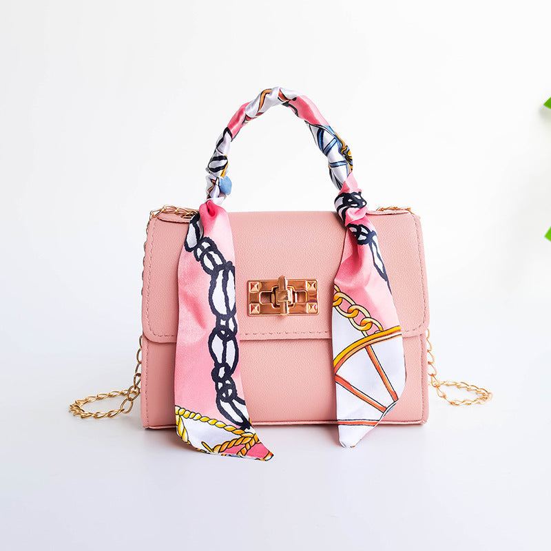 Lyla - Small Chain Bag with Silk Scarf
