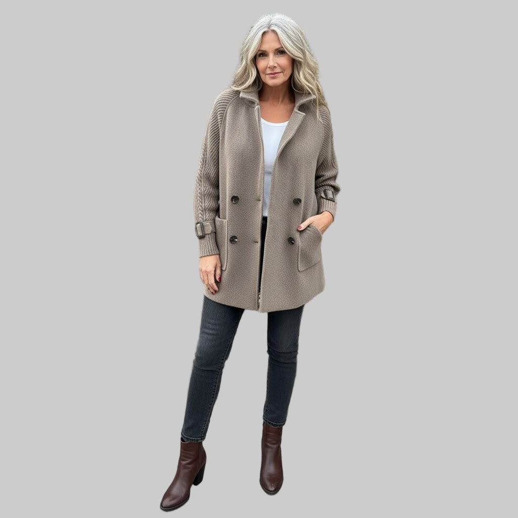 ISOLA™ | Mid-Length Double-Breasted Coat